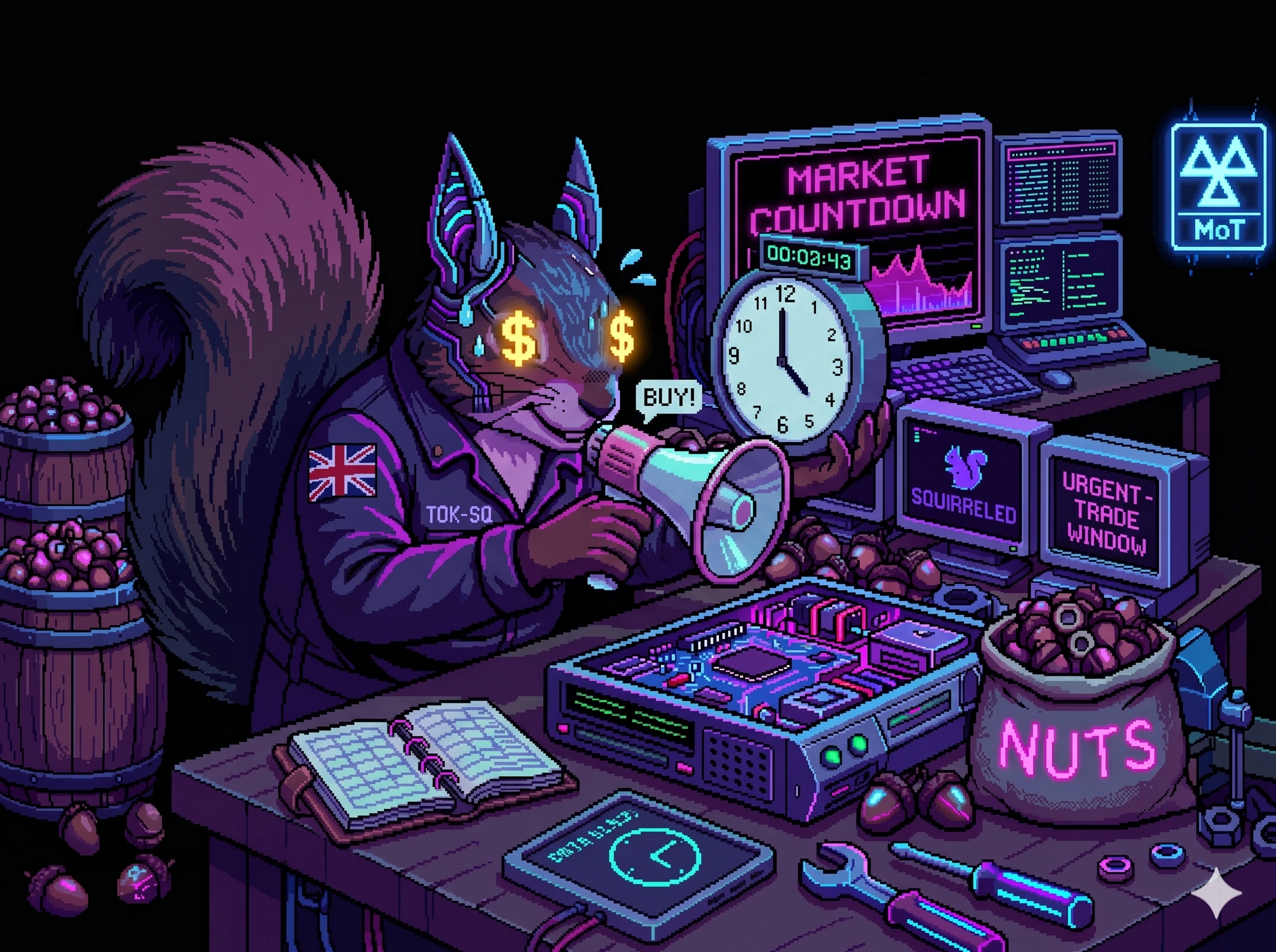 TokenSquirrel nudge — a squirrel tapping you on the shoulder a week later